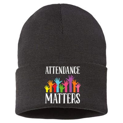 Attendance Matters Class Attendance Office Workers Sustainable Knit Beanie
