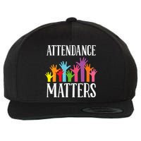 Attendance Matters Class Attendance Office Workers Wool Snapback Cap