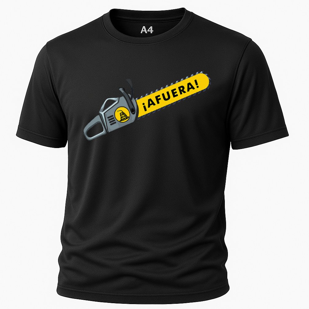 Afuera Milei Chainsaw Libertarian Ancap Liberty Freedom Cooling Performance Crew T-Shirt