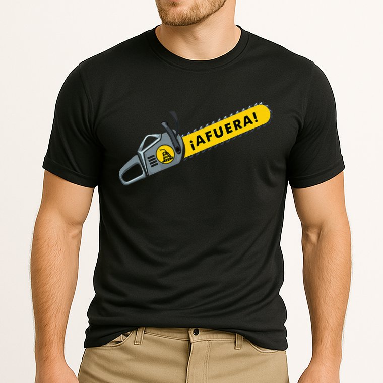 Afuera Milei Chainsaw Libertarian Ancap Liberty Freedom Cooling Performance Crew T-Shirt