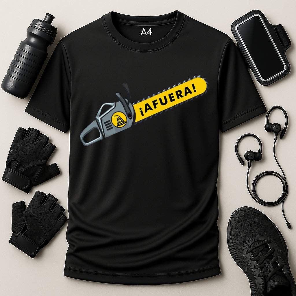 Afuera Milei Chainsaw Libertarian Ancap Liberty Freedom Cooling Performance Crew T-Shirt