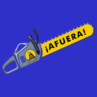 Afuera Milei Chainsaw Libertarian Ancap Liberty Freedom T-Shirt