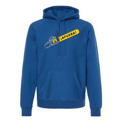 Afuera Milei Chainsaw Libertarian Ancap Liberty Freedom Premium Hoodie