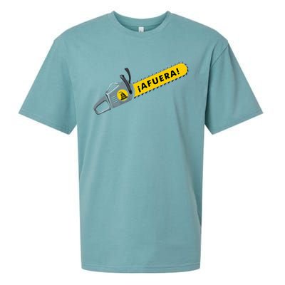 Afuera Milei Chainsaw Libertarian Ancap Liberty Freedom Sueded Cloud Jersey T-Shirt