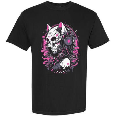 Anime Manga Cat Girl Aesthetic Techwear Harajuku Garment-Dyed Heavyweight T-Shirt