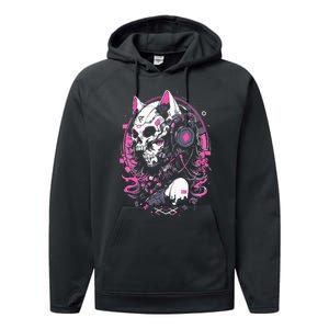 Anime Manga Cat Girl Aesthetic Techwear Harajuku Performance Fleece Hoodie