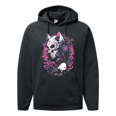 Anime Manga Cat Girl Aesthetic Techwear Harajuku Performance Fleece Hoodie