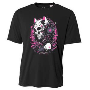 Anime Manga Cat Girl Aesthetic Techwear Harajuku Cooling Performance Crew T-Shirt