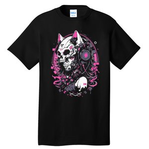 Anime Manga Cat Girl Aesthetic Techwear Harajuku Tall T-Shirt