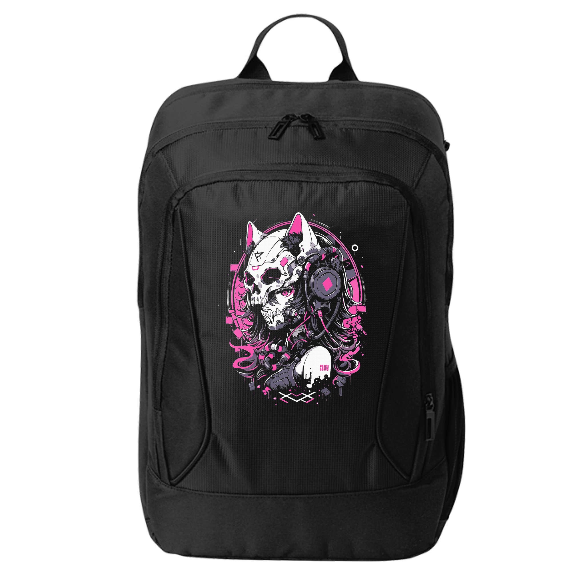 Anime Manga Cat Girl Aesthetic Techwear Harajuku City Backpack