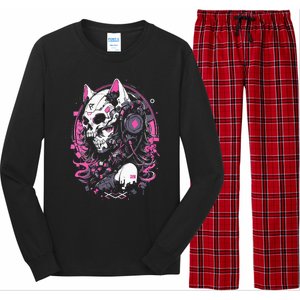 Anime Manga Cat Girl Aesthetic Techwear Harajuku Long Sleeve Pajama Set