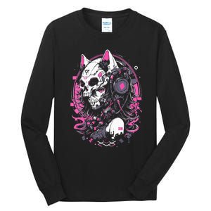 Anime Manga Cat Girl Aesthetic Techwear Harajuku Tall Long Sleeve T-Shirt