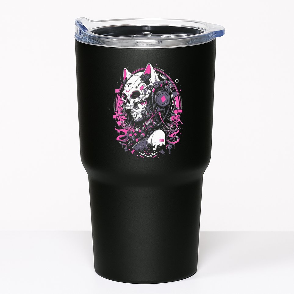 Anime Manga Cat Girl Aesthetic Techwear Harajuku Tumbler