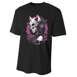 Anime Manga Cat Girl Aesthetic Techwear Harajuku Performance Sprint T-Shirt