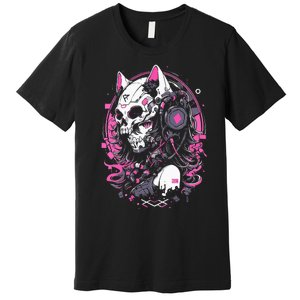 Anime Manga Cat Girl Aesthetic Techwear Harajuku Premium T-Shirt