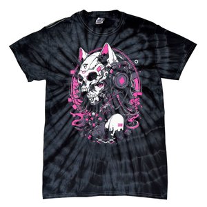 Anime Manga Cat Girl Aesthetic Techwear Harajuku Tie-Dye T-Shirt