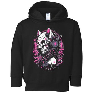 Anime Manga Cat Girl Aesthetic Techwear Harajuku Toddler Hoodie