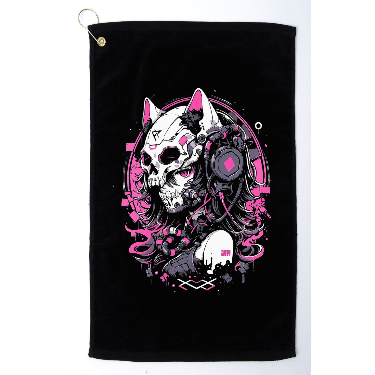 Anime Manga Cat Girl Aesthetic Techwear Harajuku Golf Towel