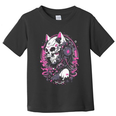 Anime Manga Cat Girl Aesthetic Techwear Harajuku Toddler T-Shirt