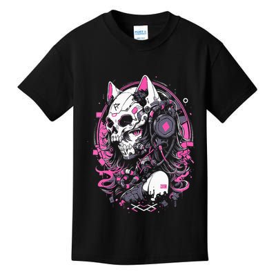Anime Manga Cat Girl Aesthetic Techwear Harajuku Kids T-Shirt
