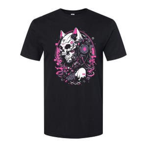 Anime Manga Cat Girl Aesthetic Techwear Harajuku Softstyle CVC T-Shirt