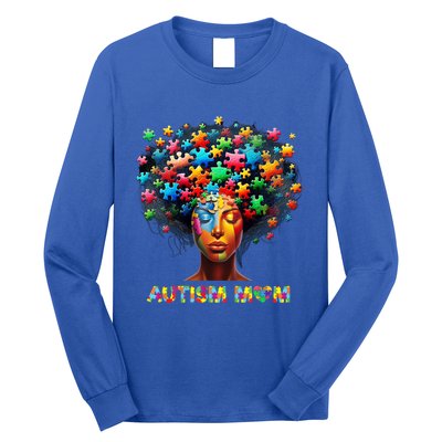 Autism Mom Colorful Puzzle Mother Autism Awareness Mama Gift Long Sleeve Shirt