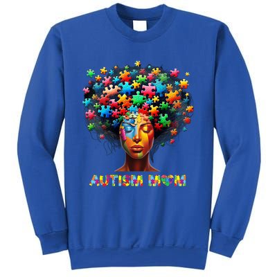 Autism Mom Colorful Puzzle Mother Autism Awareness Mama Gift Sweatshirt