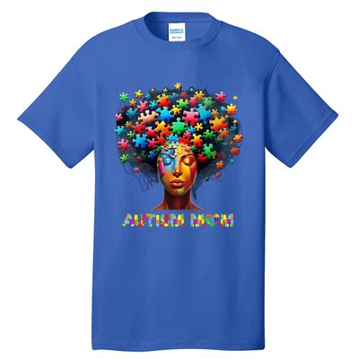 Autism Mom Colorful Puzzle Mother Autism Awareness Mama Gift Tall T-Shirt