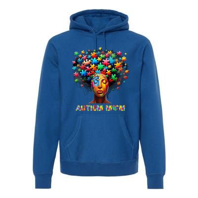 Autism Mom Colorful Puzzle Mother Autism Awareness Mama Gift Premium Hoodie