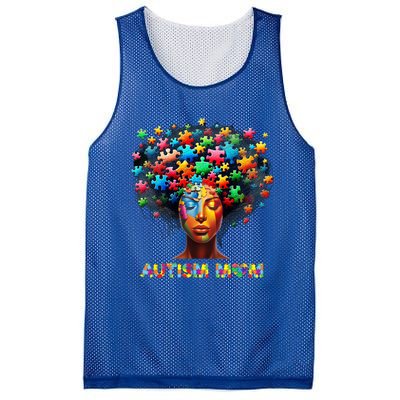 Autism Mom Colorful Puzzle Mother Autism Awareness Mama Gift Mesh Reversible Basketball Jersey Tank