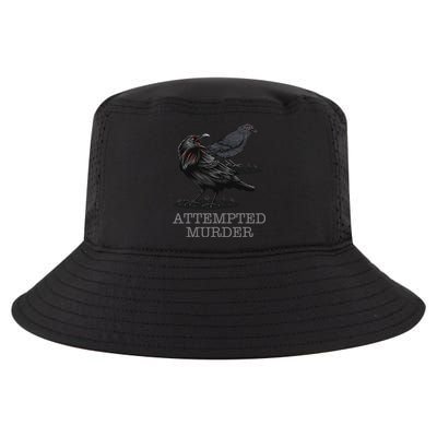 Attempted Murder Crows & Raven Funny Crow Birds Cool Comfort Performance Bucket Hat
