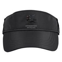 Attempted Murder Crows & Raven Funny Crow Birds Adult Drive Performance Visor