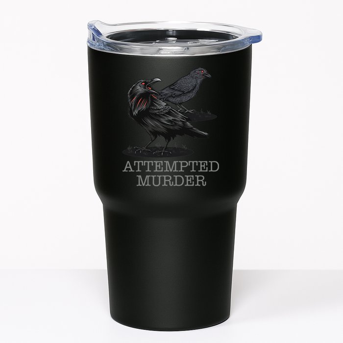 Attempted Murder Crows & Raven Funny Crow Birds Tumbler