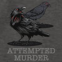 Attempted Murder Crows & Raven Funny Crow Birds Vector Backpack