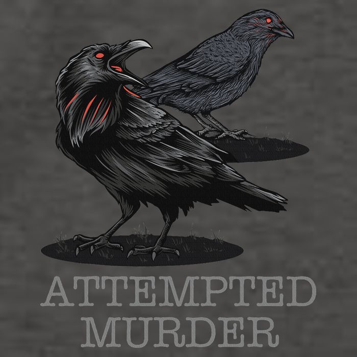 Attempted Murder Crows & Raven Funny Crow Birds Vector Backpack
