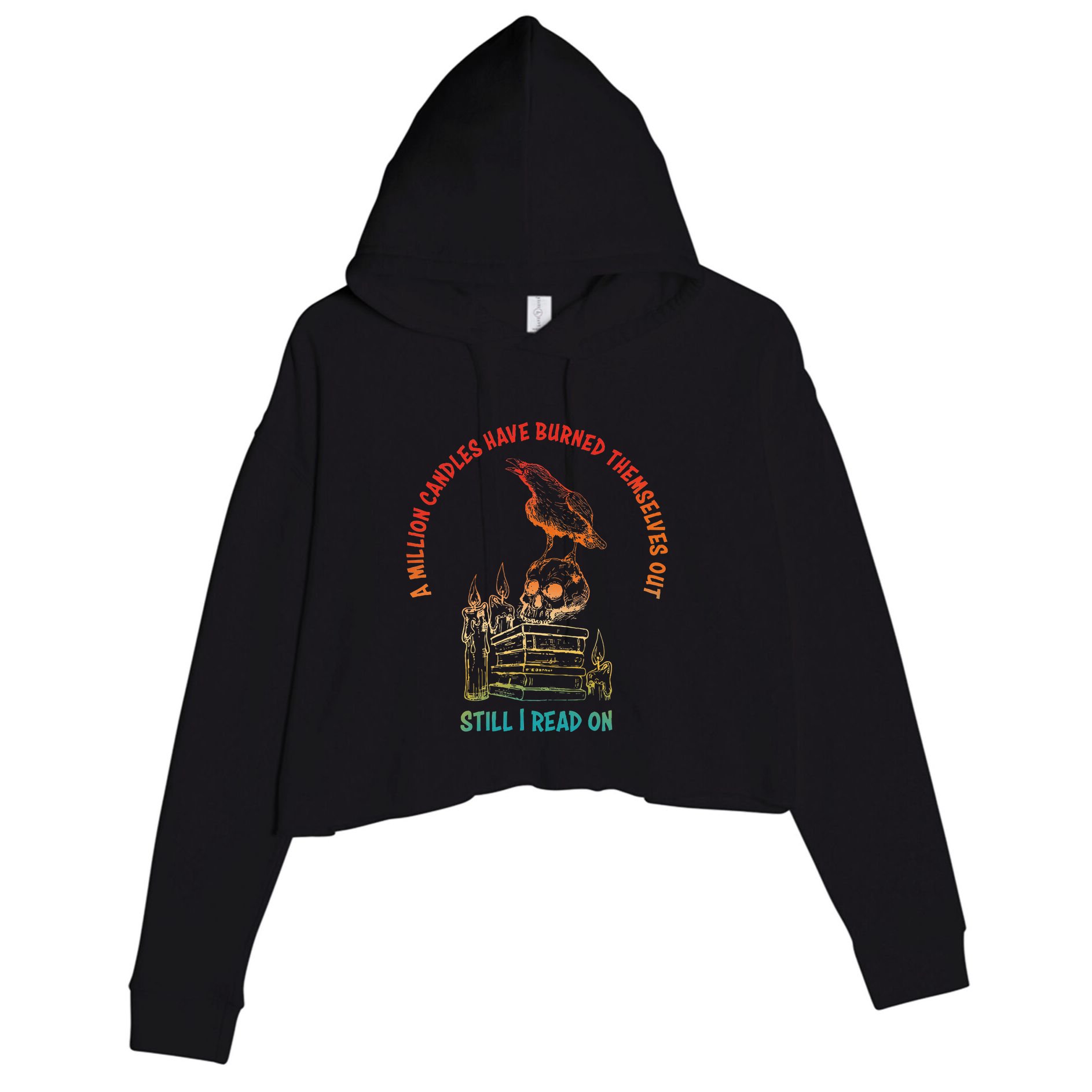 A Million Candles Have Burned Themselves Out Crop Fleece Hoodie