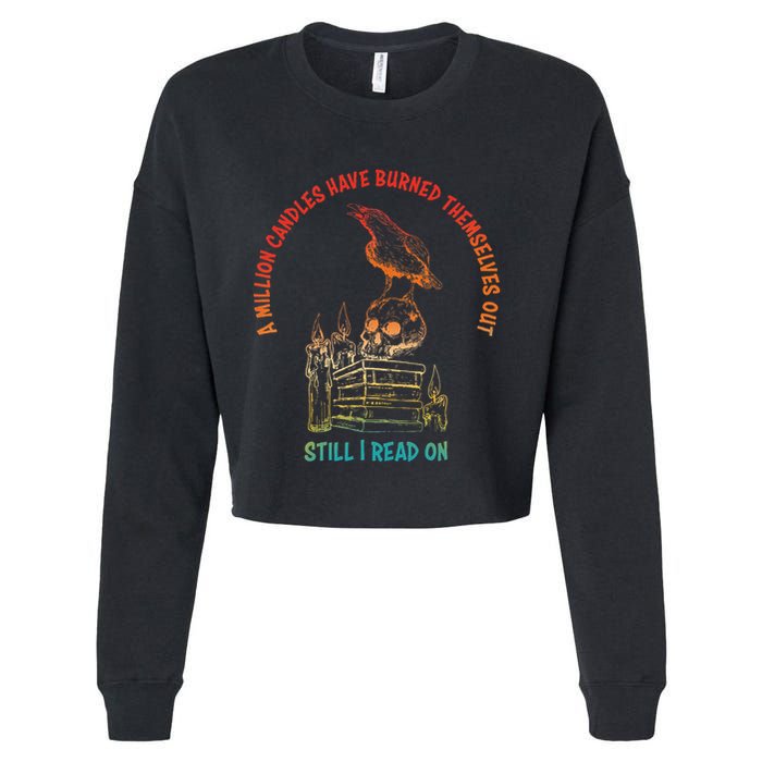 A Million Candles Have Burned Themselves Out Cropped Pullover Crew