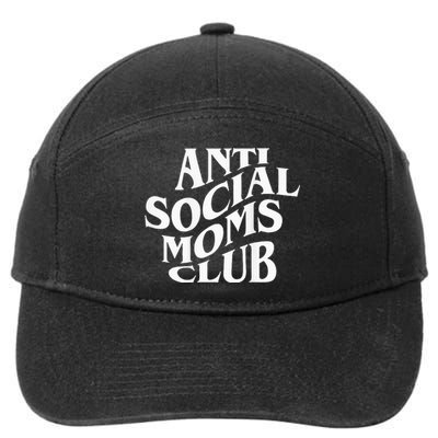 Antisocial Moms Club Anti Social Mama Anxiety 7-Panel Snapback Hat