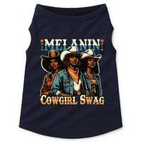 African Melanin Cowgirl Swag Black History Melanin Cowgirls Doggie Tank
