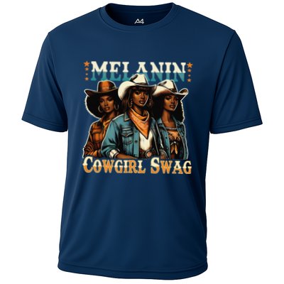 African Melanin Cowgirl Swag Black History Melanin Cowgirls Performance Shirt