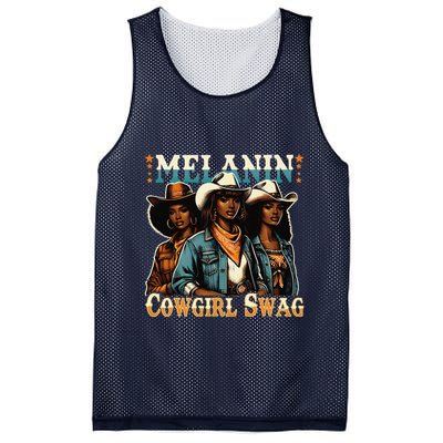 African Melanin Cowgirl Swag Black History Melanin Cowgirls Mesh Reversible Basketball Jersey Tank
