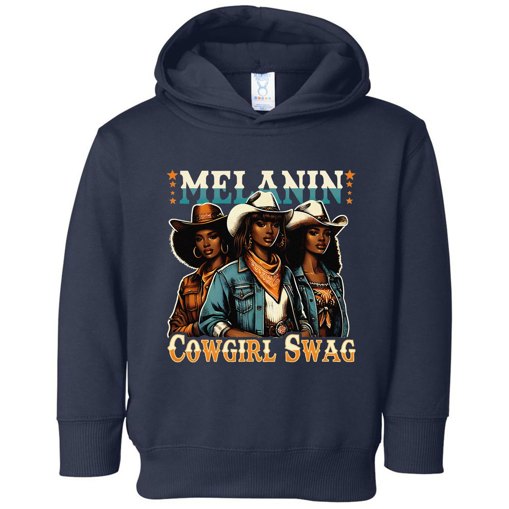 African Melanin Cowgirl Swag Black History Melanin Cowgirls Toddler Hoodie
