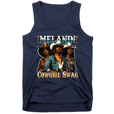 African Melanin Cowgirl Swag Black History Melanin Cowgirls Tank Top