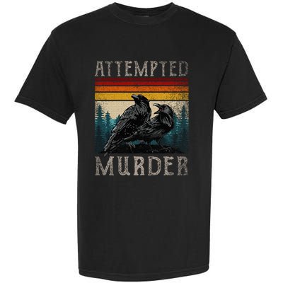 Attempted Murder Crows & Edgar Allen Poe Garment-Dyed Heavyweight T-Shirt