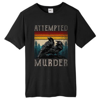 Attempted Murder Crows & Edgar Allen Poe Tall Fusion ChromaSoft Performance T-Shirt