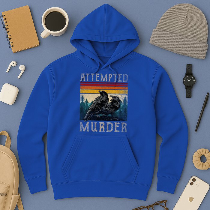 Attempted Murder Crows & Poe Hoodie