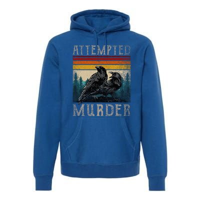 Attempted Murder Crows & Edgar Allen Poe Premium Hoodie