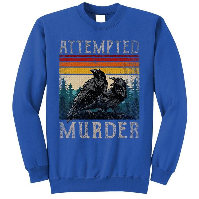 Attempted Murder Crows & Edgar Allen Poe Tall Sweatshirt