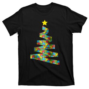 Autism Merry Christmas Autism Awareness Puzzel Xmas Pajama T-Shirt