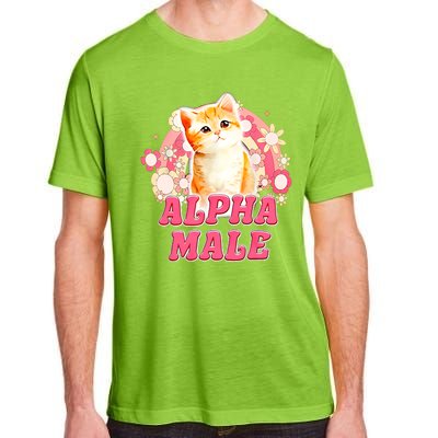 Alpha Male Cat Kitten Funny For Men Women Adult ChromaSoft Performance T-Shirt